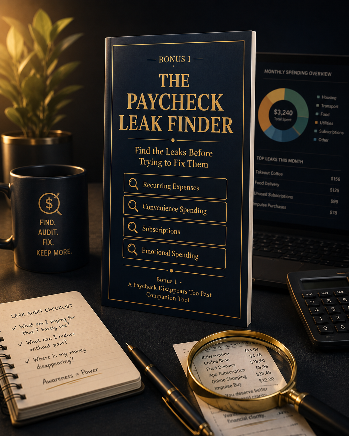 Bonus 1 - The Paycheck Leak Finder mockup