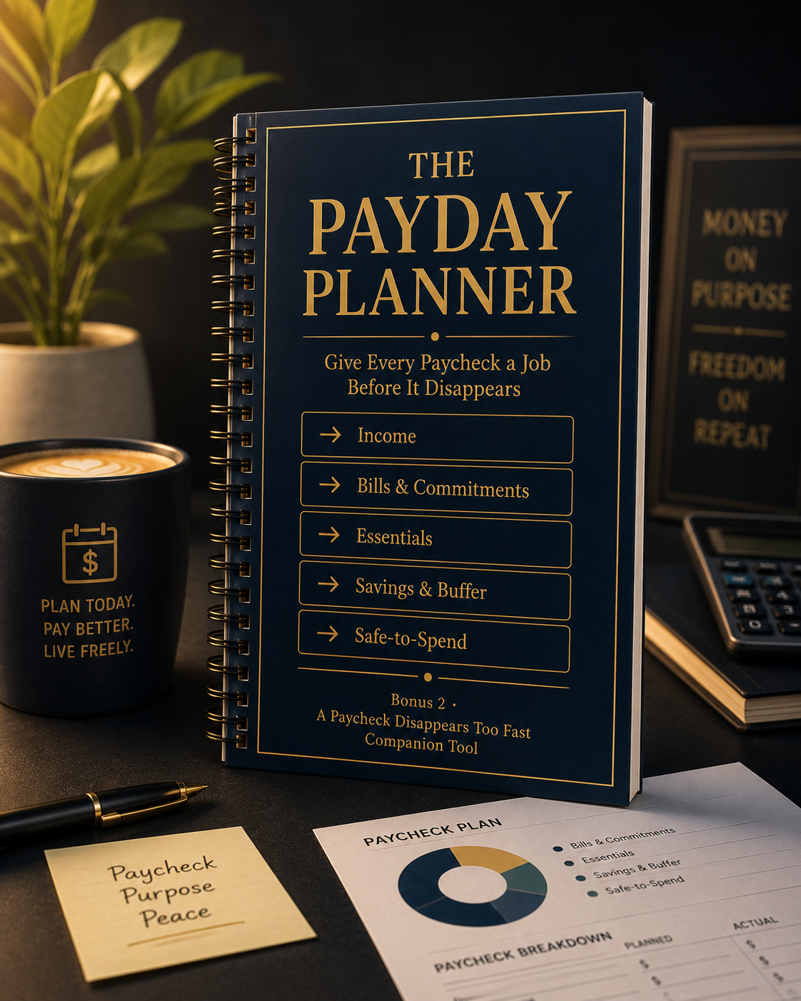 Bonus 2 - The Payday Planner mockup